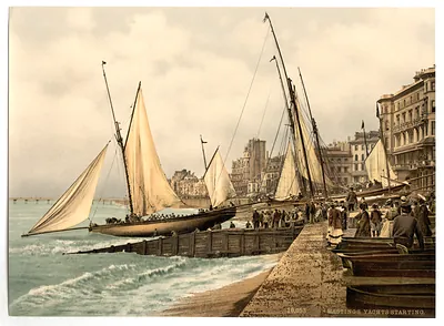 Yachts starting Hastings England