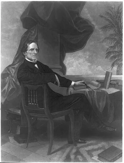 [Jefferson Davis, full-length portrait, seated]