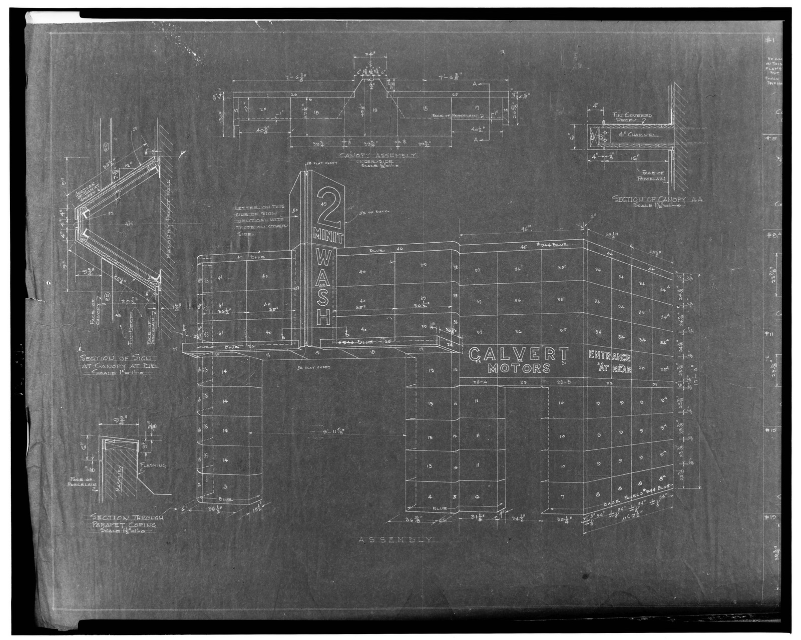 Architectural drawing for a railroad station (Glen Echo Railroad Station") Chevy Chase, ADE - UNIT 2667, no. 1 (D size) [P&P]Check for an online group record (may link to related items) — historic drawing