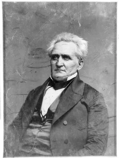 Unidentified man, half-length portrait, early photograph