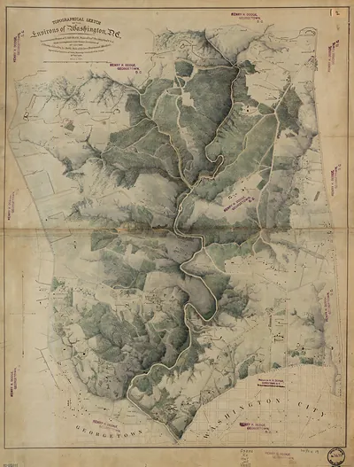 Topographical Sketch of the Environs of Washington, D.C.