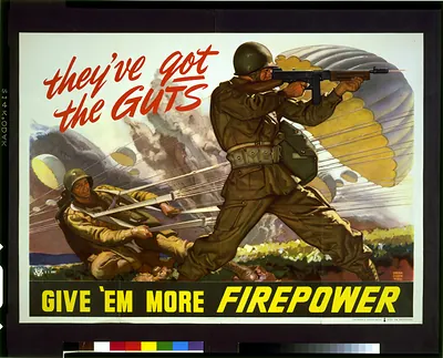 They've got the guts--Give 'em more firepower / Dean Cornwell.