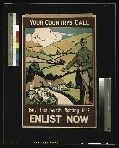 Your country's call. Isn't this worth fighting for? Enlist now / printed by Jowett & Sowry, Leeds.