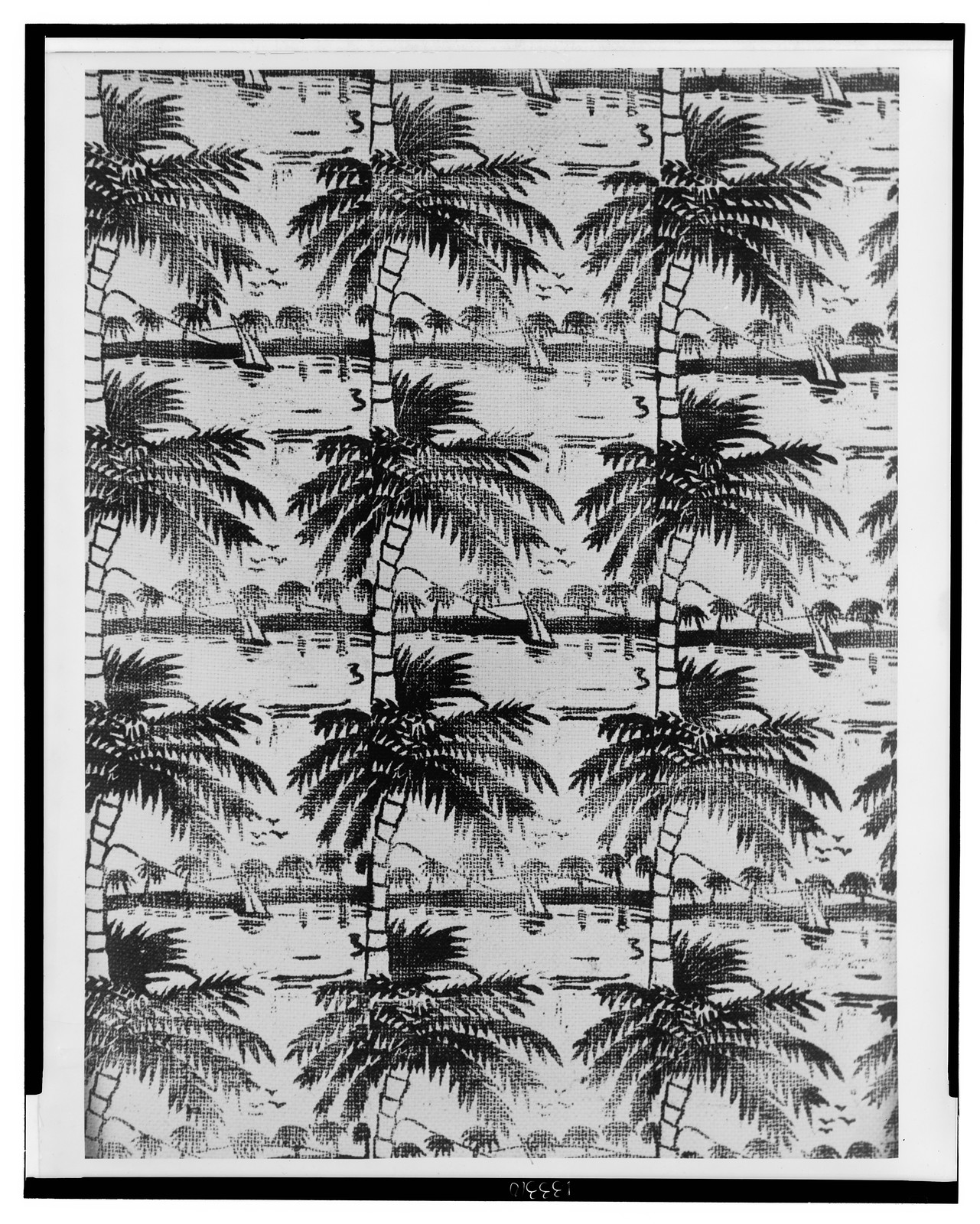Palm trees / by Walter Christmas, Art Workshop; [photograph by] James Latimer Allen., 1933 — historic photograph