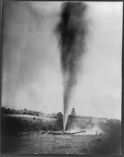 [Natural] gas well, Pleasantville, Pennsylvania
