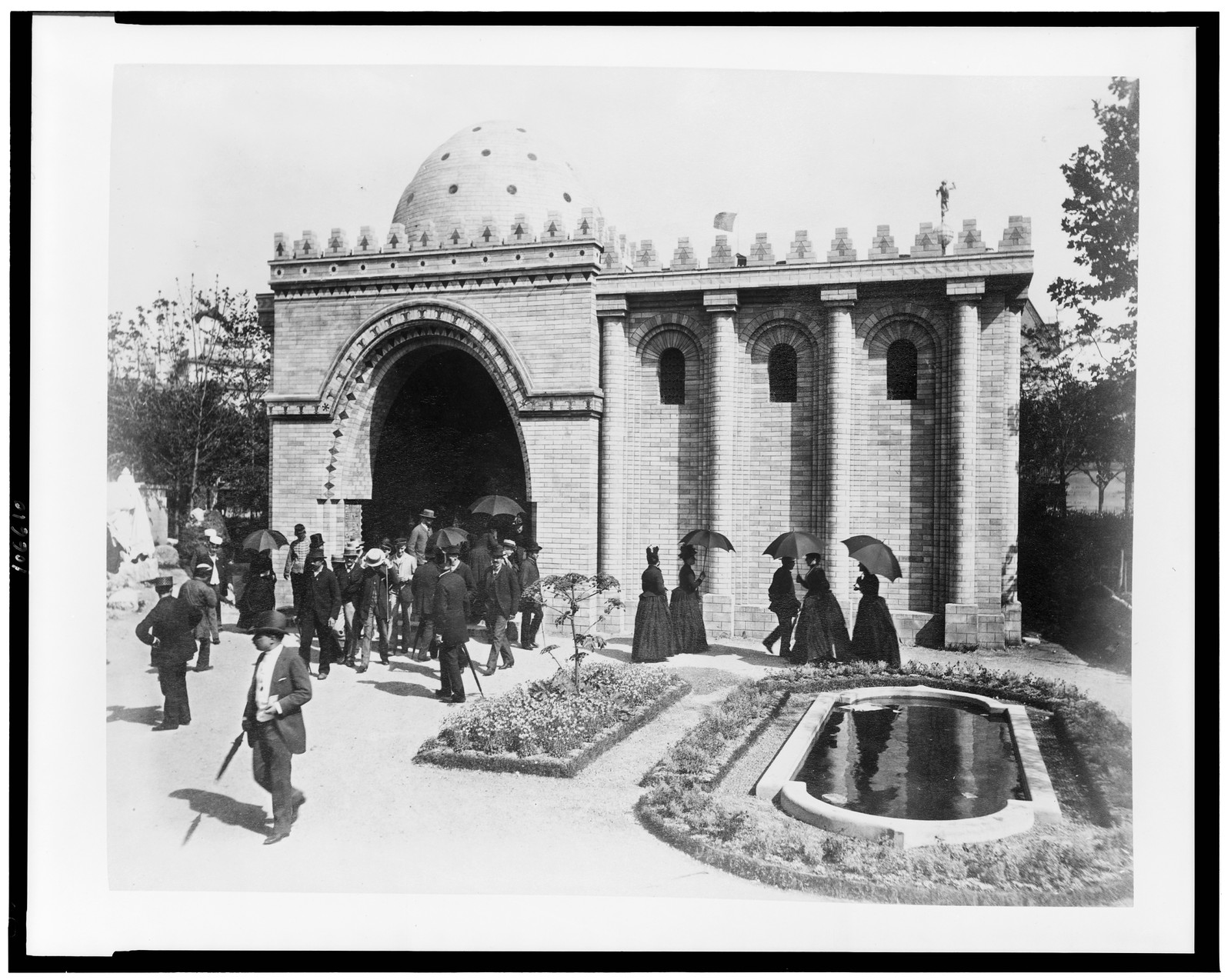 [Persian house in the History of Habitation exhibit, Paris Exposition, 1889], [1889] — historic print