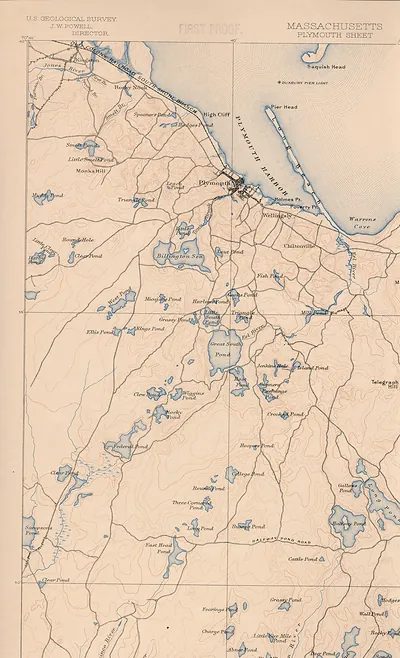 Massachusetts Plymouth Sheet topographic map, U.S. Geological Survey