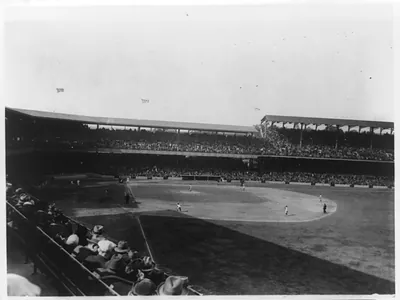 [Baseball game at old Griffith Stadium, Washington, D.C.]
