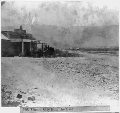 Carson City from the East - Warm Springs Hotel