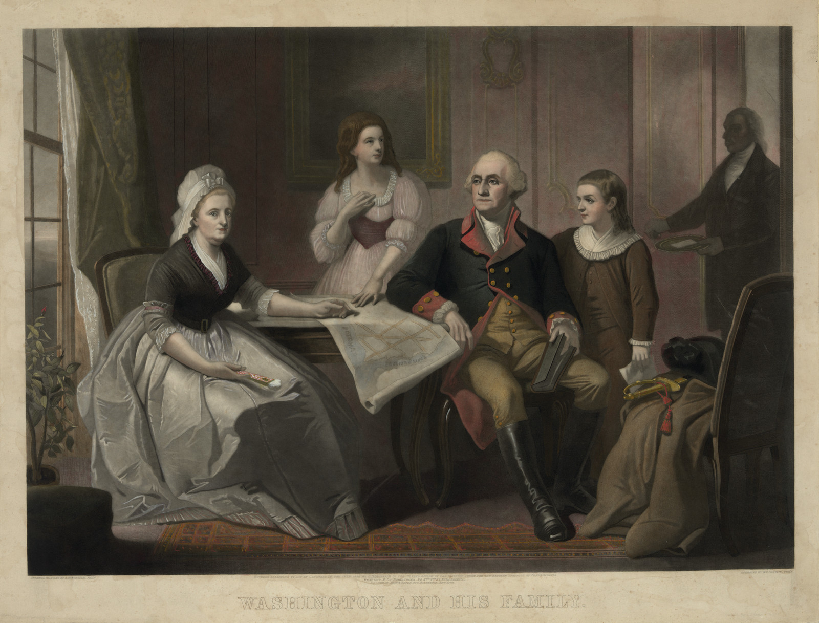 Washington and His Family — historic image
