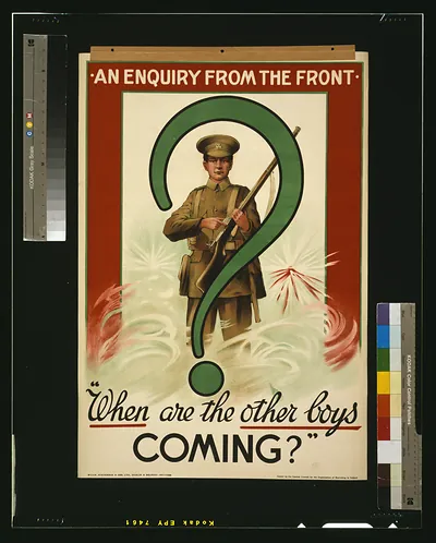 An enquiry from the front / M'Caw, Stevenson & Orr, Ltd., Dublin & Belfast.