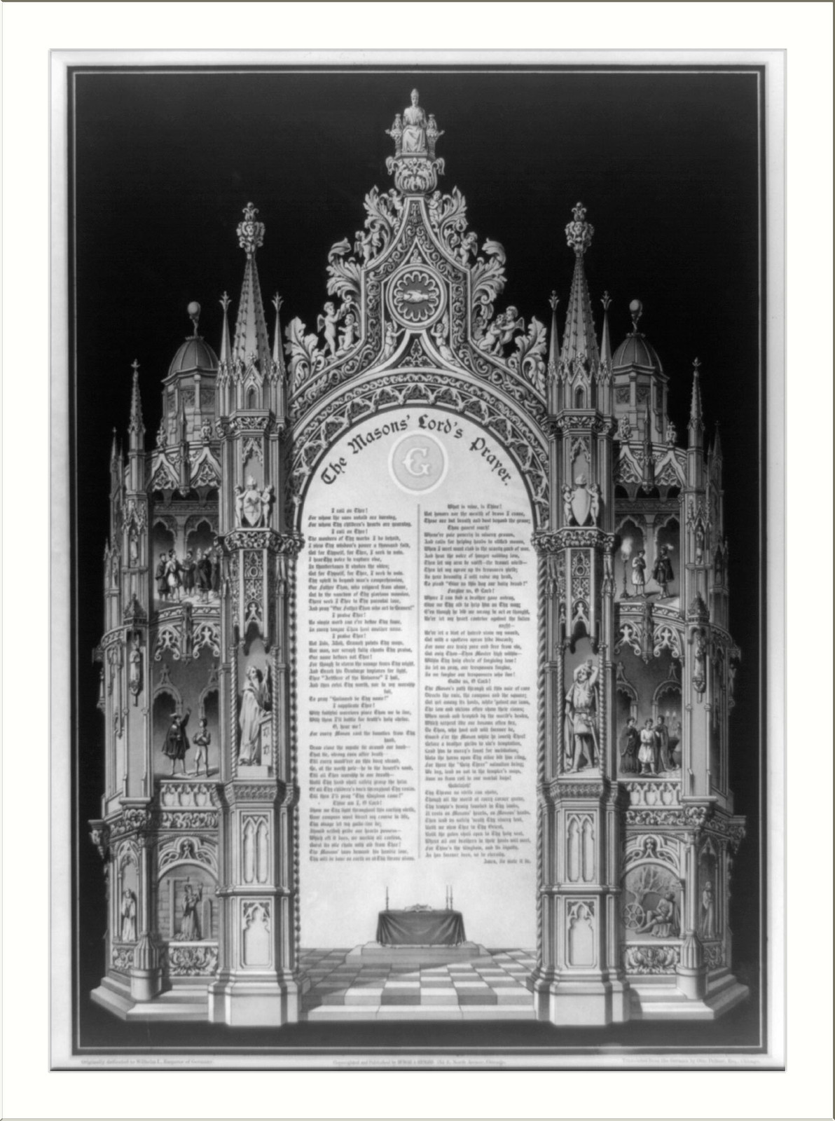 The Masons' Lord's prayer, c1892 Dec. 1. — historic print
