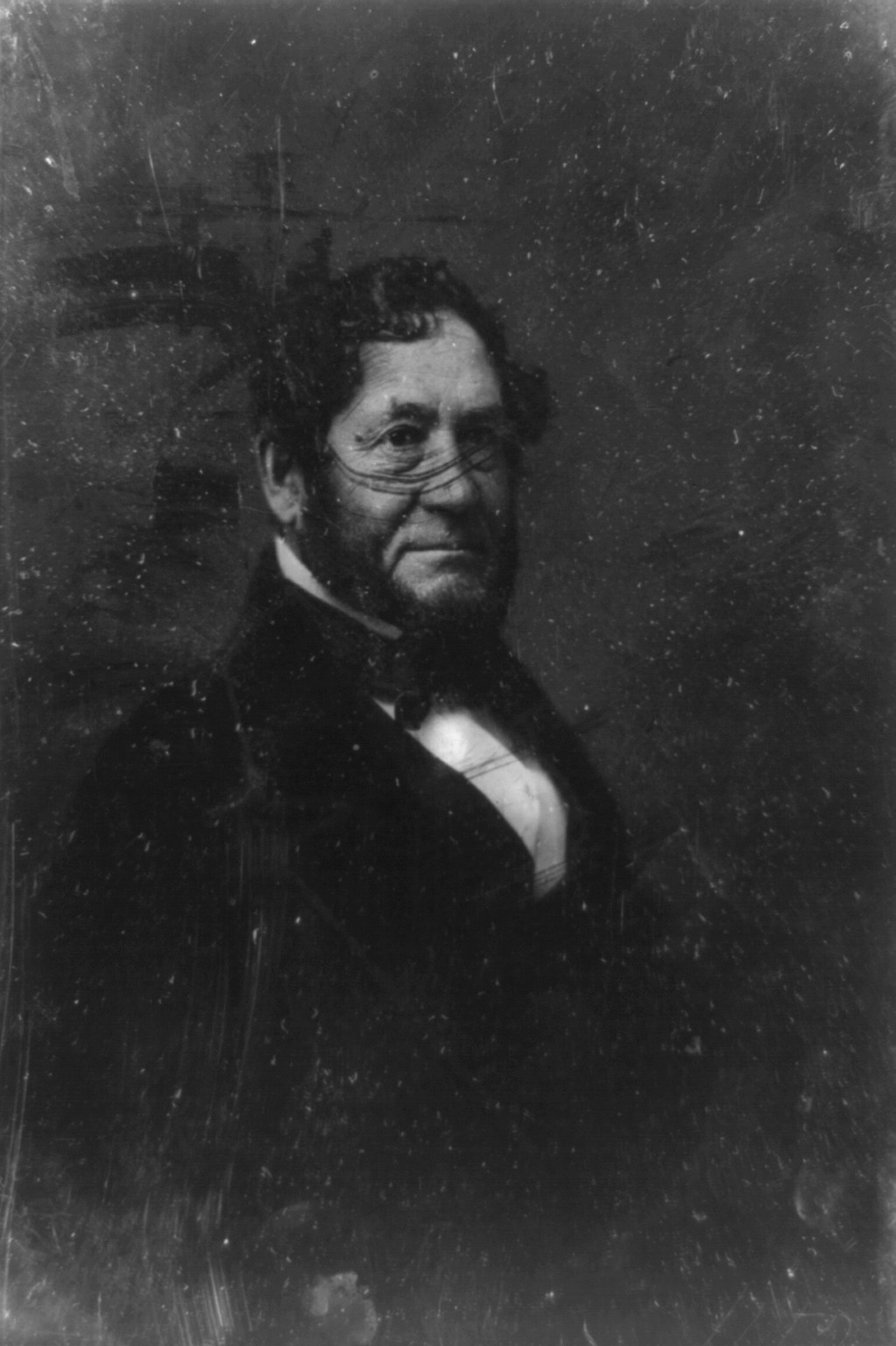 Half-length portrait of an unidentified man, 1851 — historic photograph