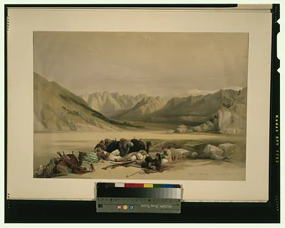 Approach to Mount Sinai Wady Barah Feby 17th 1839 / David Roberts, R.A.