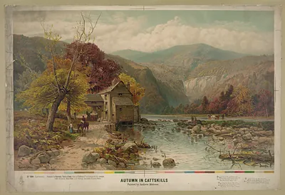 Autumn in the Catskills, painted by Andrew Melrose