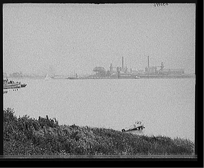 [Blast furnaces from west bank of Maumee River, Toledo, Ohio]