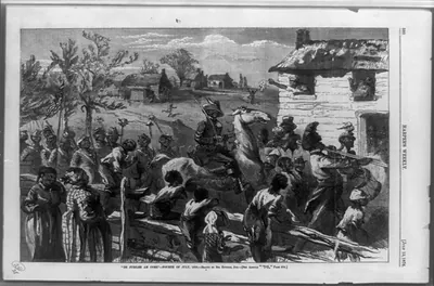 De jubilee am come"--Fourth of July sc. ; drawn by Sol Eytinge Jun."