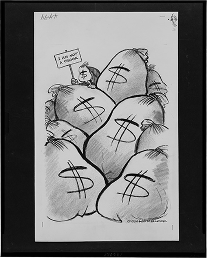 I am not a crook / Herblock. — historic drawing
