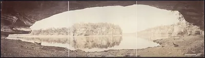 Overhanging rock-Wisconsin Dells, 1900