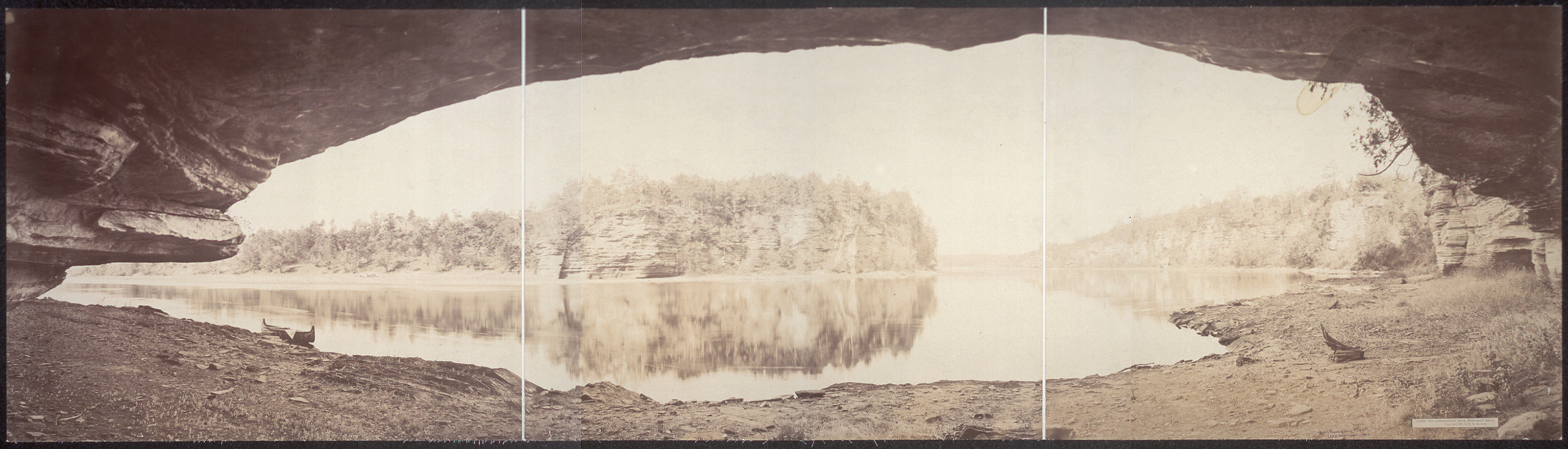 Overhanging rock-Wisconsin Dells, 1900, 1900 — historic image
