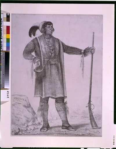 Osceola of Florida / drawn on stone by Geo. Catlin, from his original portrait.
