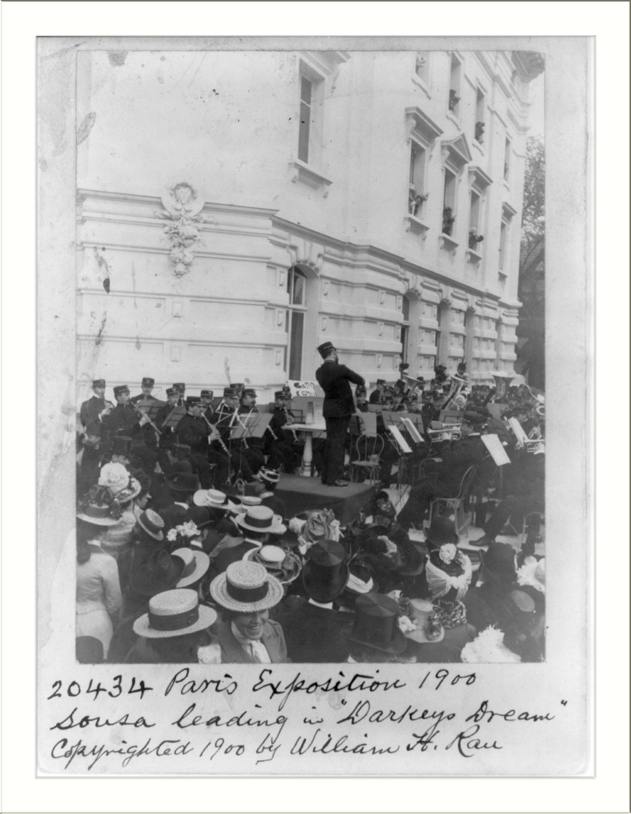 Paris Exposition, 1900. Sousa leading in Darkeys' dream"", c1900. — historic photograph