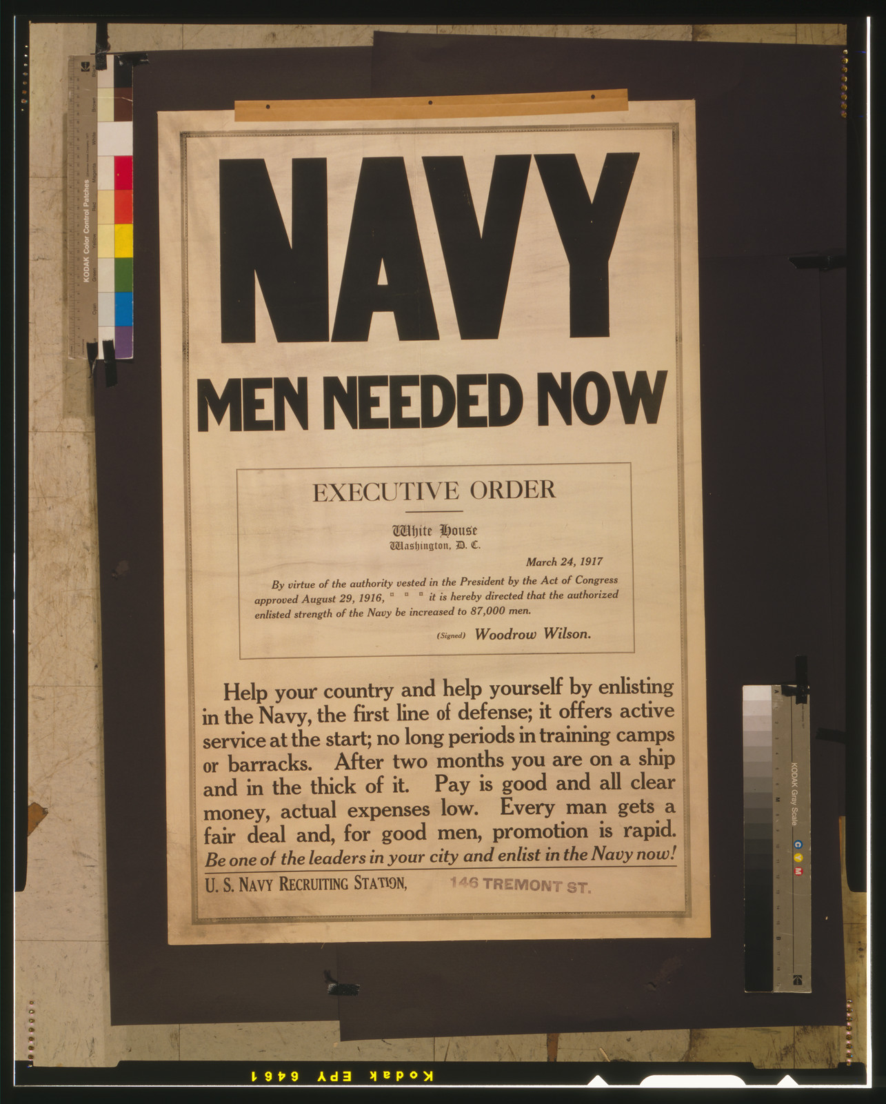 Navy men needed now, 1917 — vintage poster