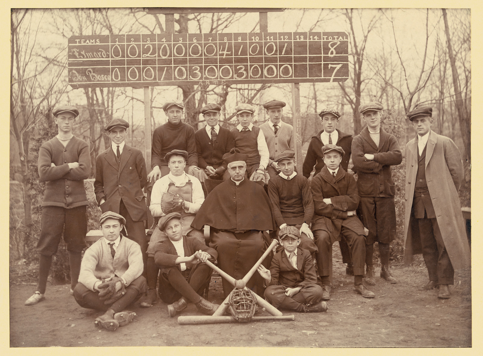 Baseball team, Eymard Seminary, Suffern, N.Y., [between 1890 and 1910] — historic photograph