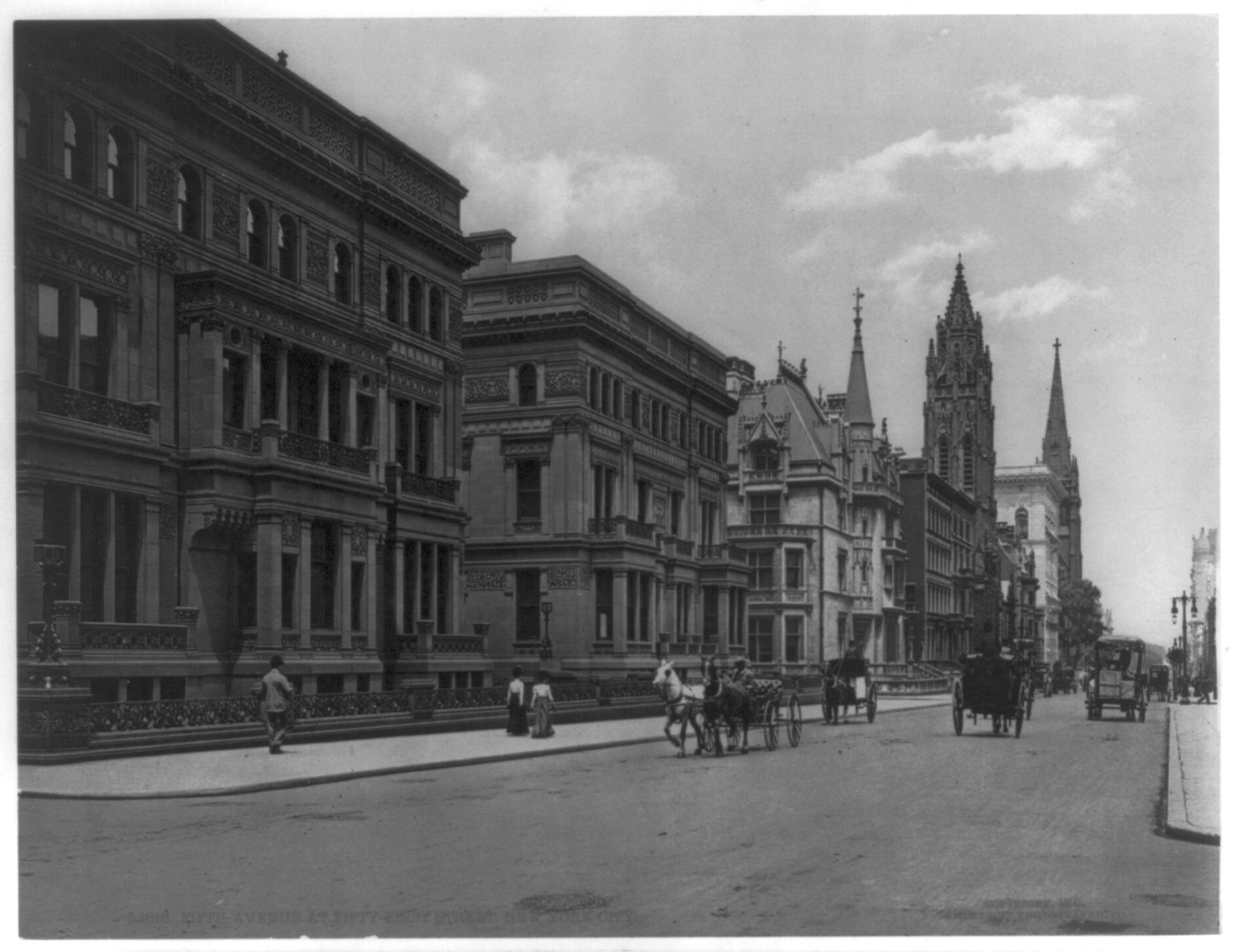 [New York (City)--Fifth Avenue at Fifty-First Street], c1900. — historic print