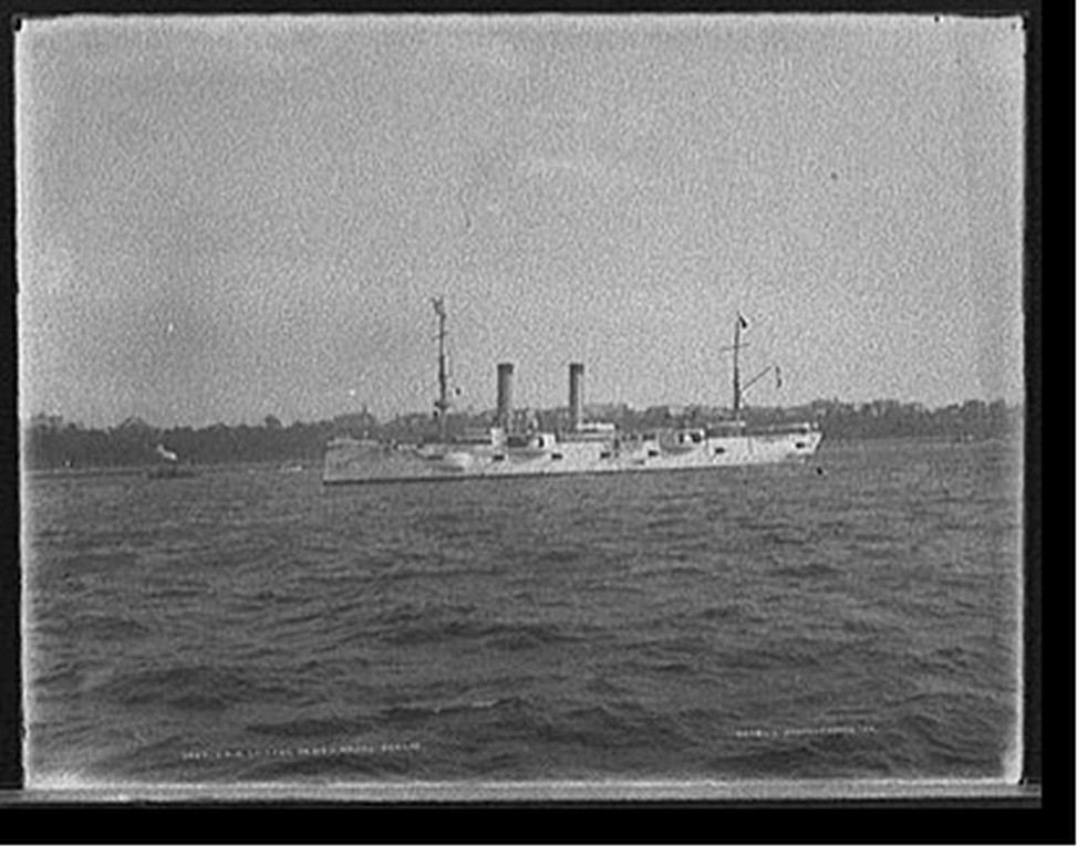 U.S.S. Chicago, Dewey Naval Parade, [1899 Sept.] — historic photograph