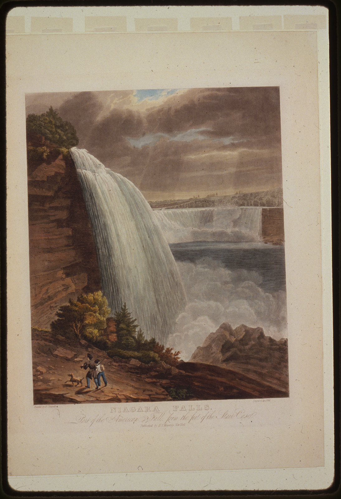 Niagara Falls. Part of the American Fall from the foot of the stair case, [no date recorded on shelflist card] — historic print