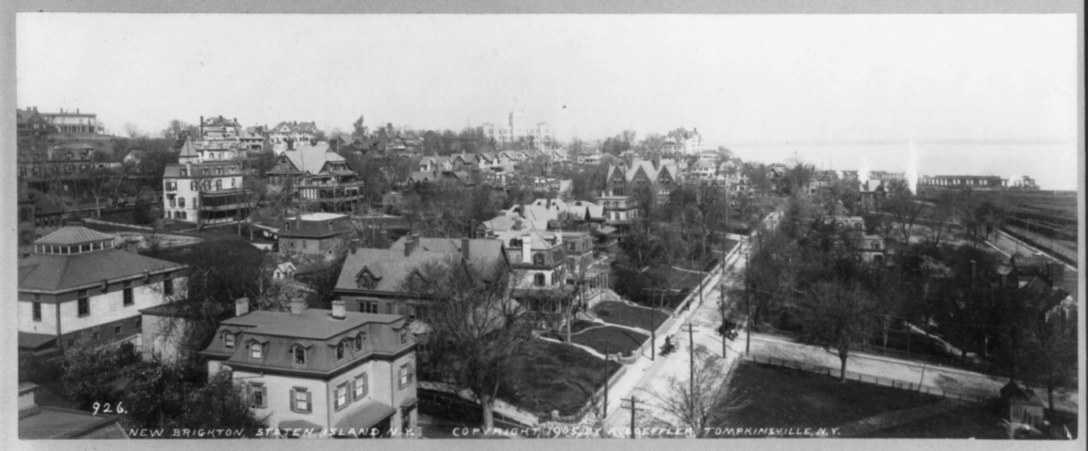 New Brighton, Staten Island, N.Y. [Bird's-eye view], c1905. — historic photograph
