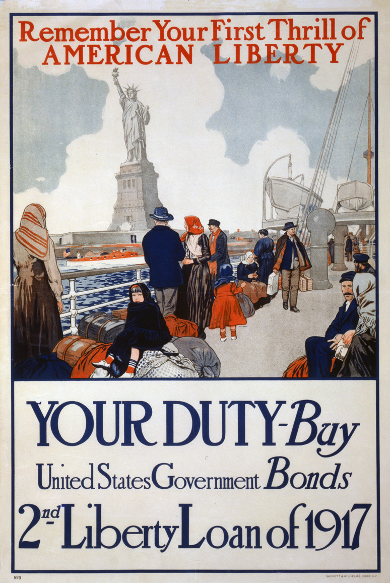 Remember your first thrill of American liberty Your duty - Buy United States government bonds--2nd Liberty Loan of 1917 / Sackett & Wilhelms Corp. N.Y., 1917 — vintage poster