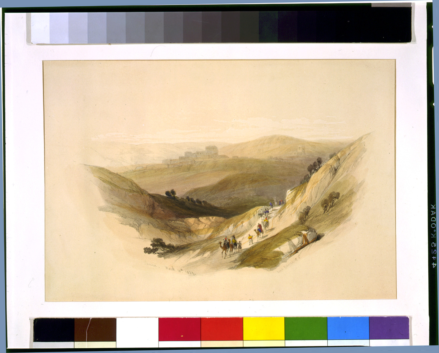 Semua ruins March 16th 1839 / David Roberts, R.A., [published 1843] — antique lithograph