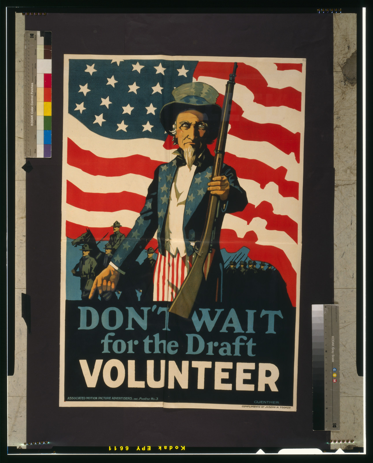 Don't wait for the draft--Volunteer / Guenther., [1917] — vintage poster