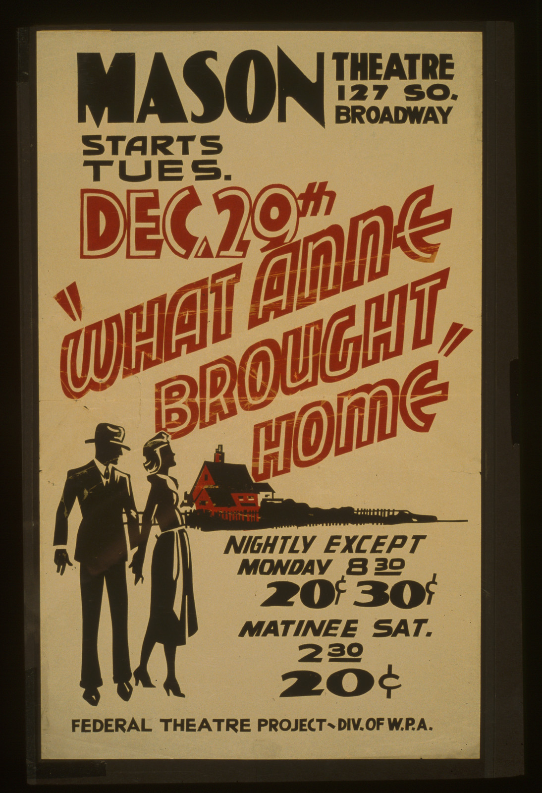 What Anne brought home, 1936 — vintage poster