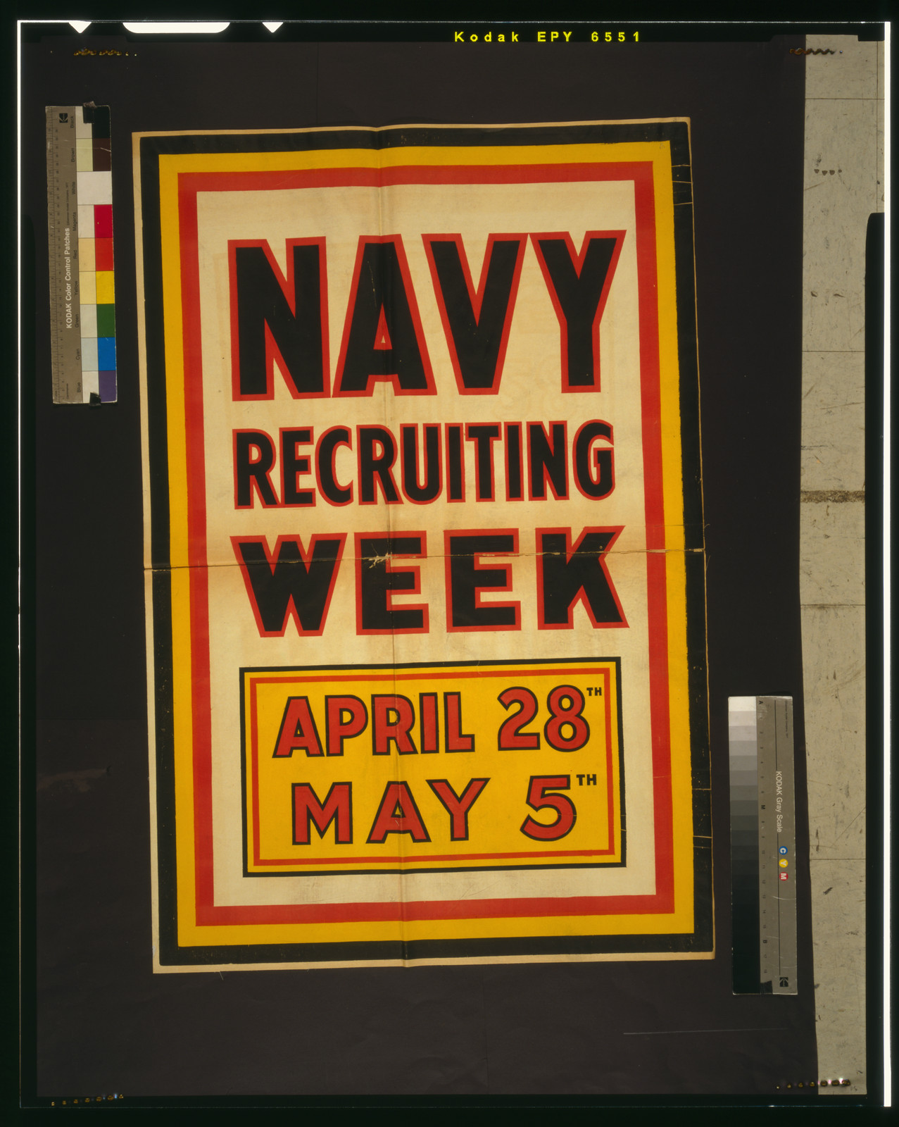 Navy recruiting week April 28th--May 5th., [1917] — vintage poster
