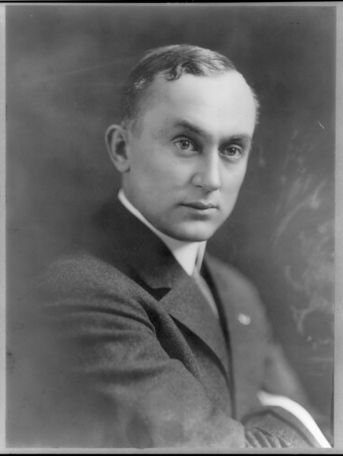 [Tyrus Raymond Cobb, head-and-shoulders portrait, facing right] — historic photograph