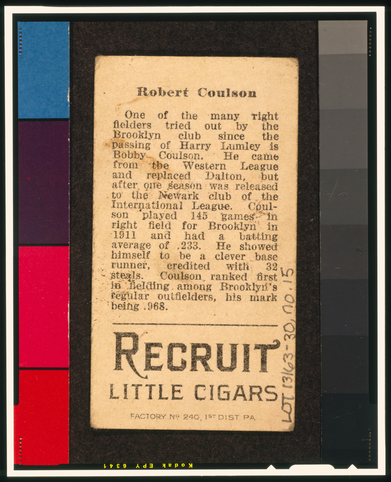 Brown Backgrounds (T207), 1912 — historic print