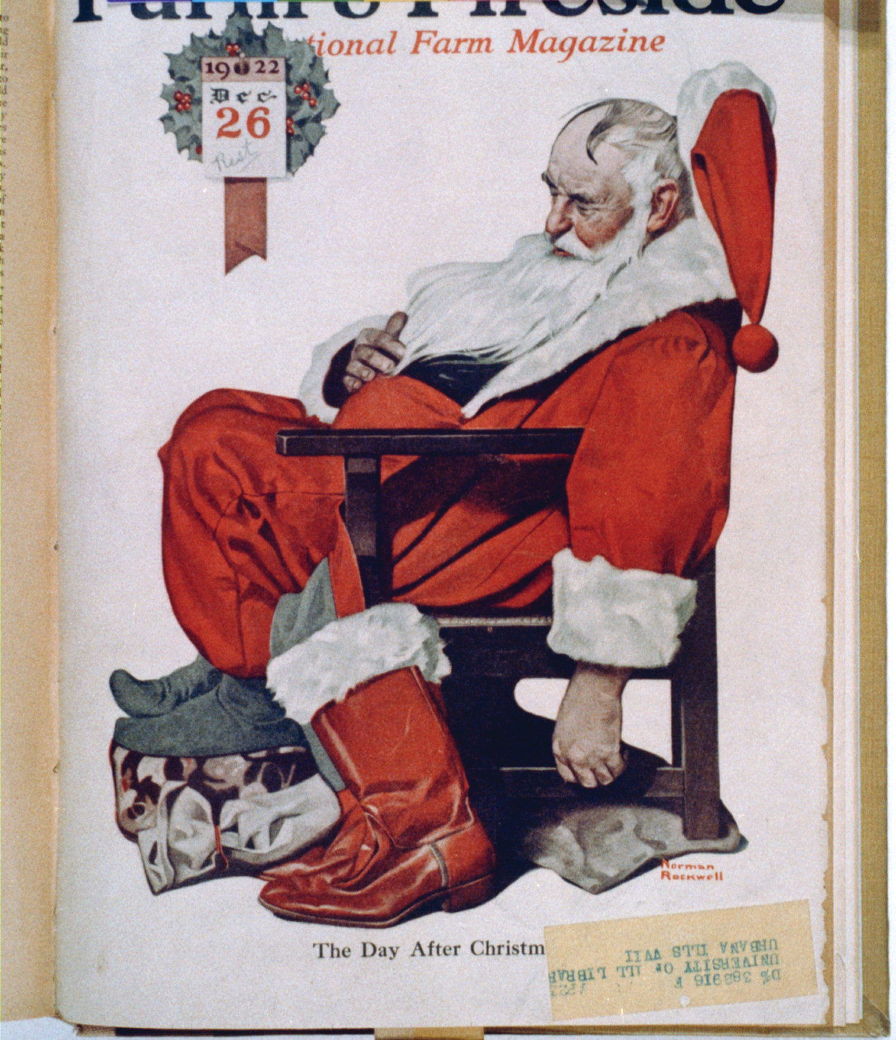 The day after Christmas, 1922 — historic print