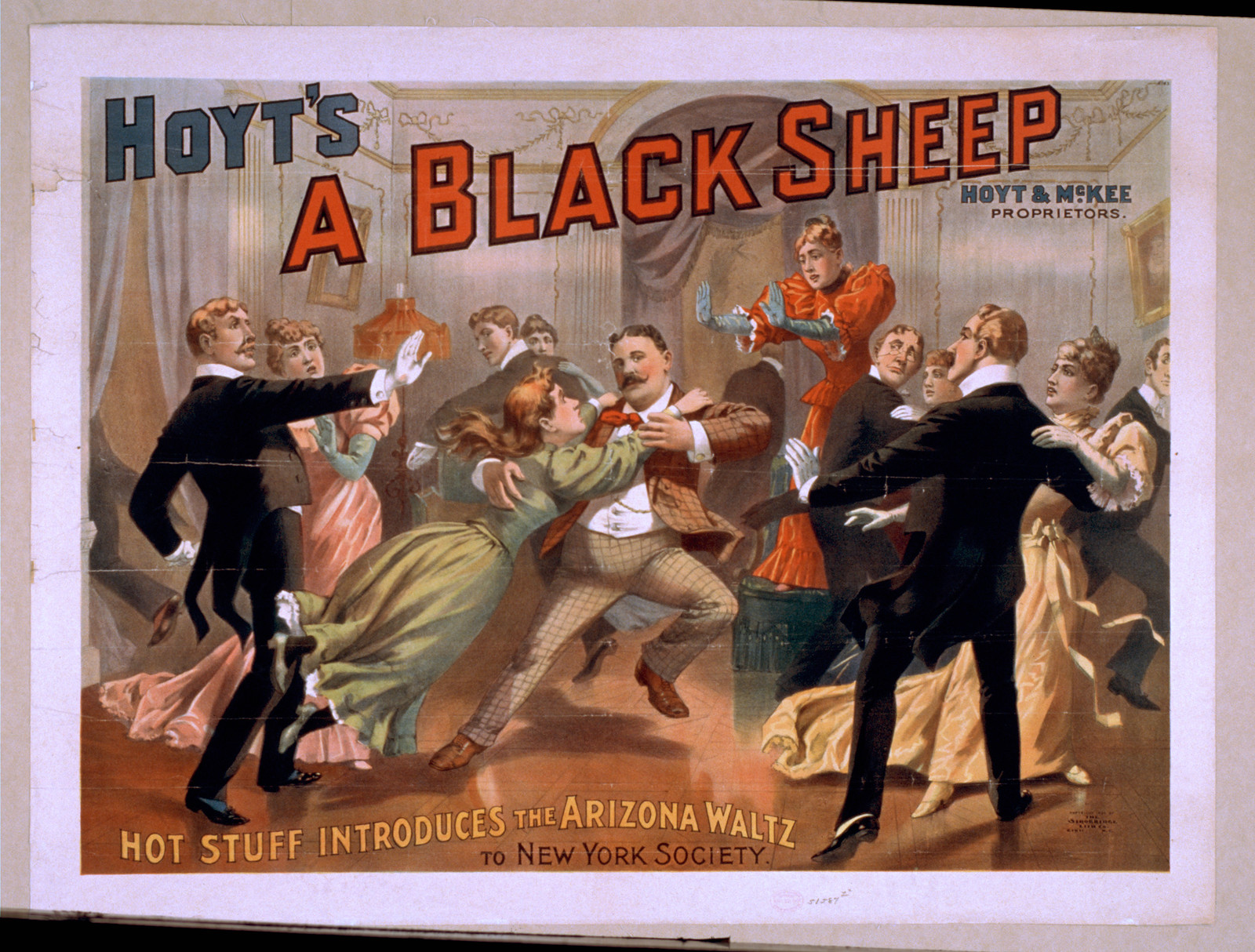 Hoyts A black sheep, 1894 — vintage poster