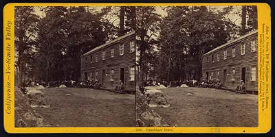 Hutchings' Hotel, Yo-Semite Valley stereoview