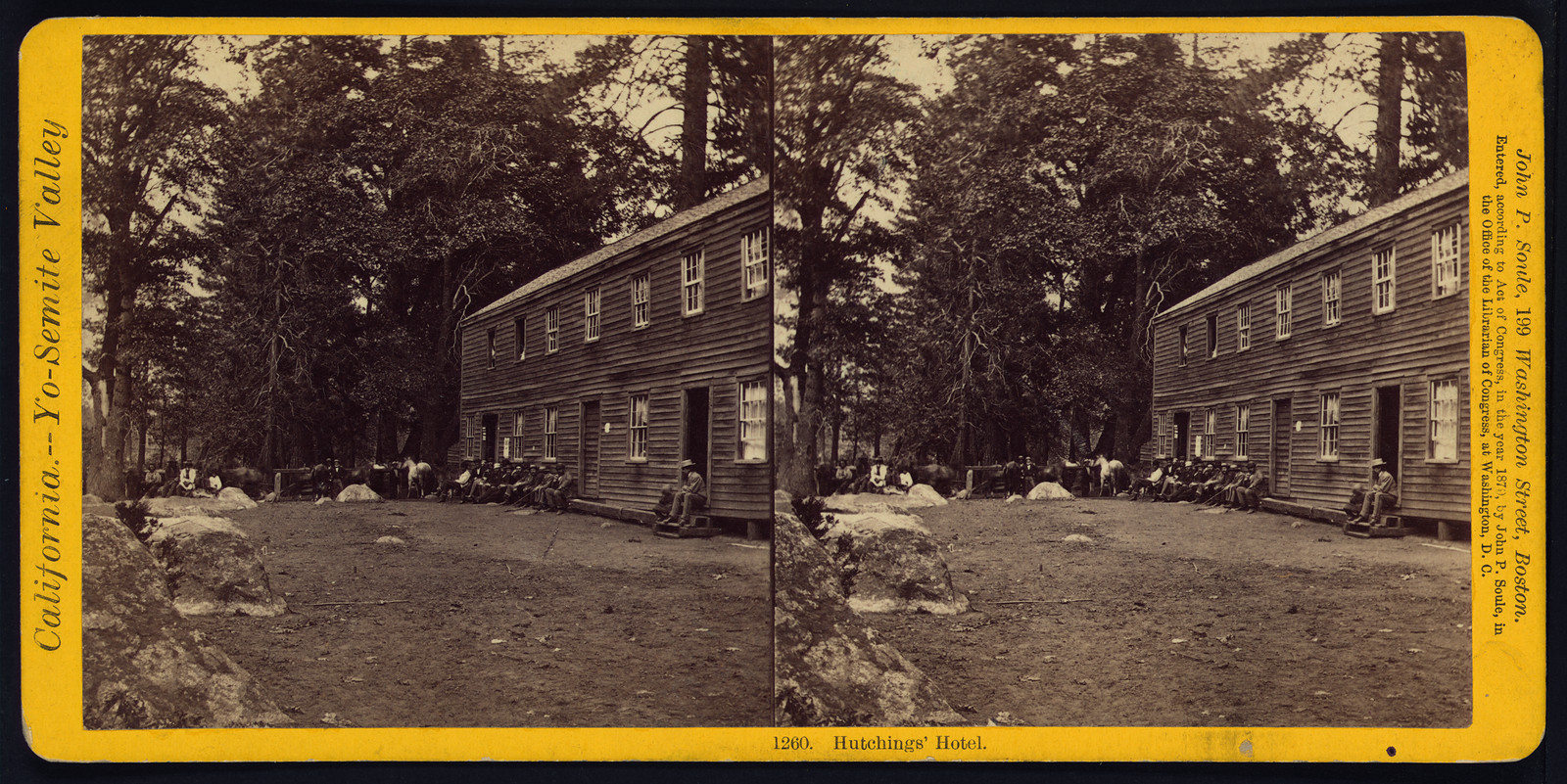 Hutchings Hotel, 1870 — historic photograph