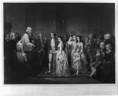 Life of George Washington--The citizen / painted by Stearns ; lith. by Régnier, imp. Lemercier, Paris.