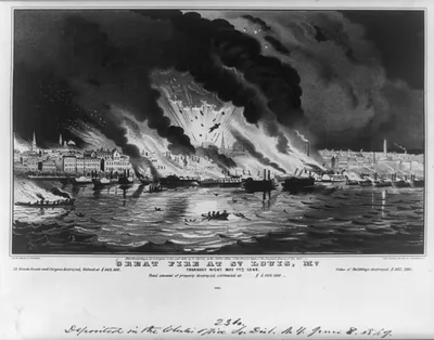 Great fire at St. Louis, Mo.: thursday night May 17th