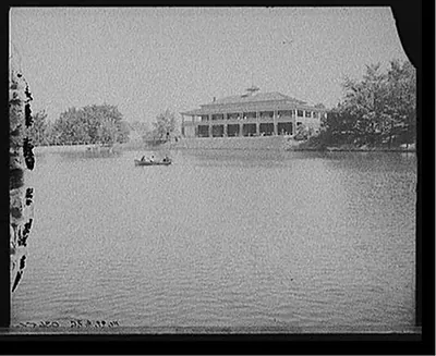 [Pavilion & lake, Brookside Park, Cleveland, Ohio]
