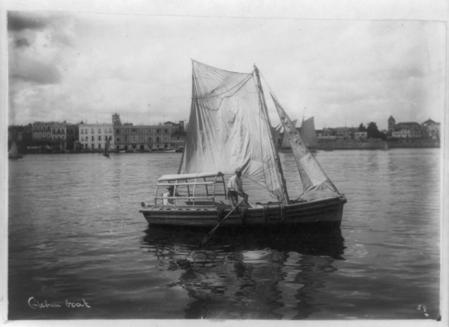 Cuban boat, [between 1895 and 1920] — historic photograph