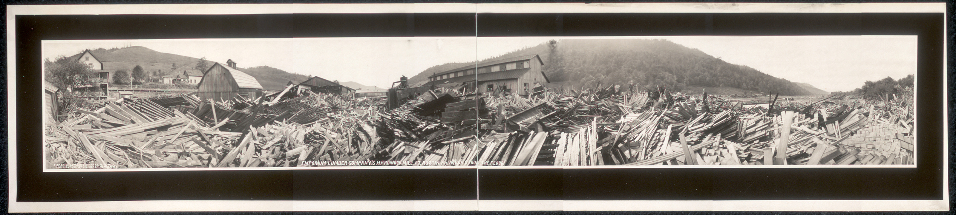 Emporium Lumber, Austin, flood, Pennsylvania, 1911, 1911 — historic image