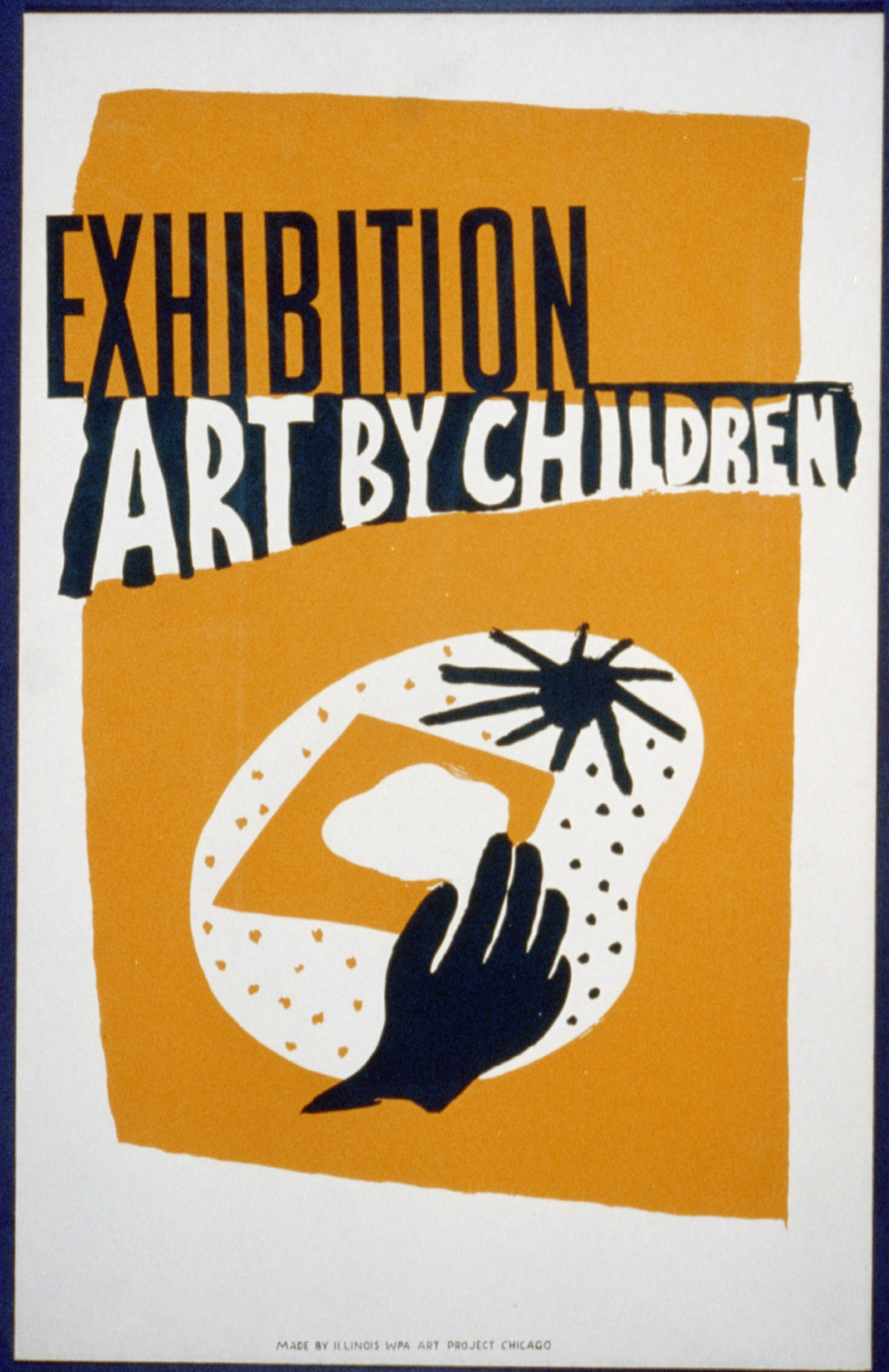 Exhibition--Art by children, 1936 — vintage poster