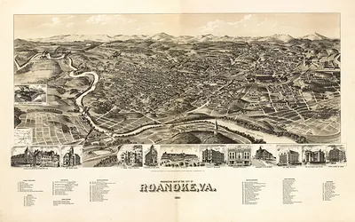 VA Roanoke 1891 MAP